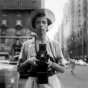 Vivian Maier with her Rollei